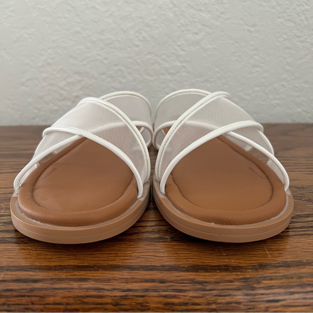 RAG & BONE Geo Mesh Cross Strap Sandal - Antique White 6.5 NWOB - Picture 5 of 8